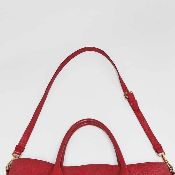 Prada Dark Red Vitello Daino Leather Tote Bag - Picture 6 of 12